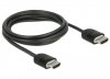 Delock Kabel HDMI M/M v2.1 1M 4K  60HZ czarny    84964
